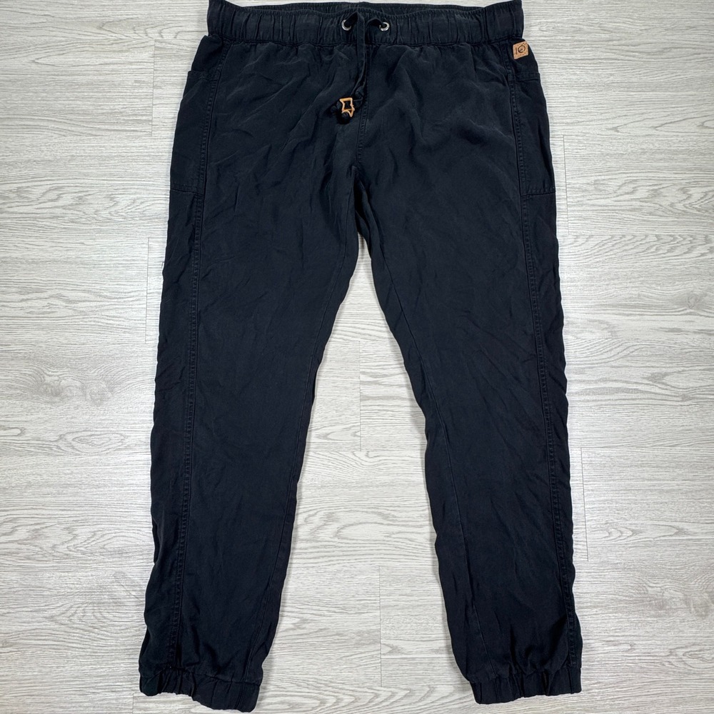 tentree Men's‎ Jogger Pants Tencel Lyocell Elastic Waist Black XL Sustainable